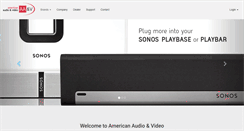 Desktop Screenshot of americanaudiovideo.com
