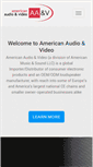 Mobile Screenshot of americanaudiovideo.com